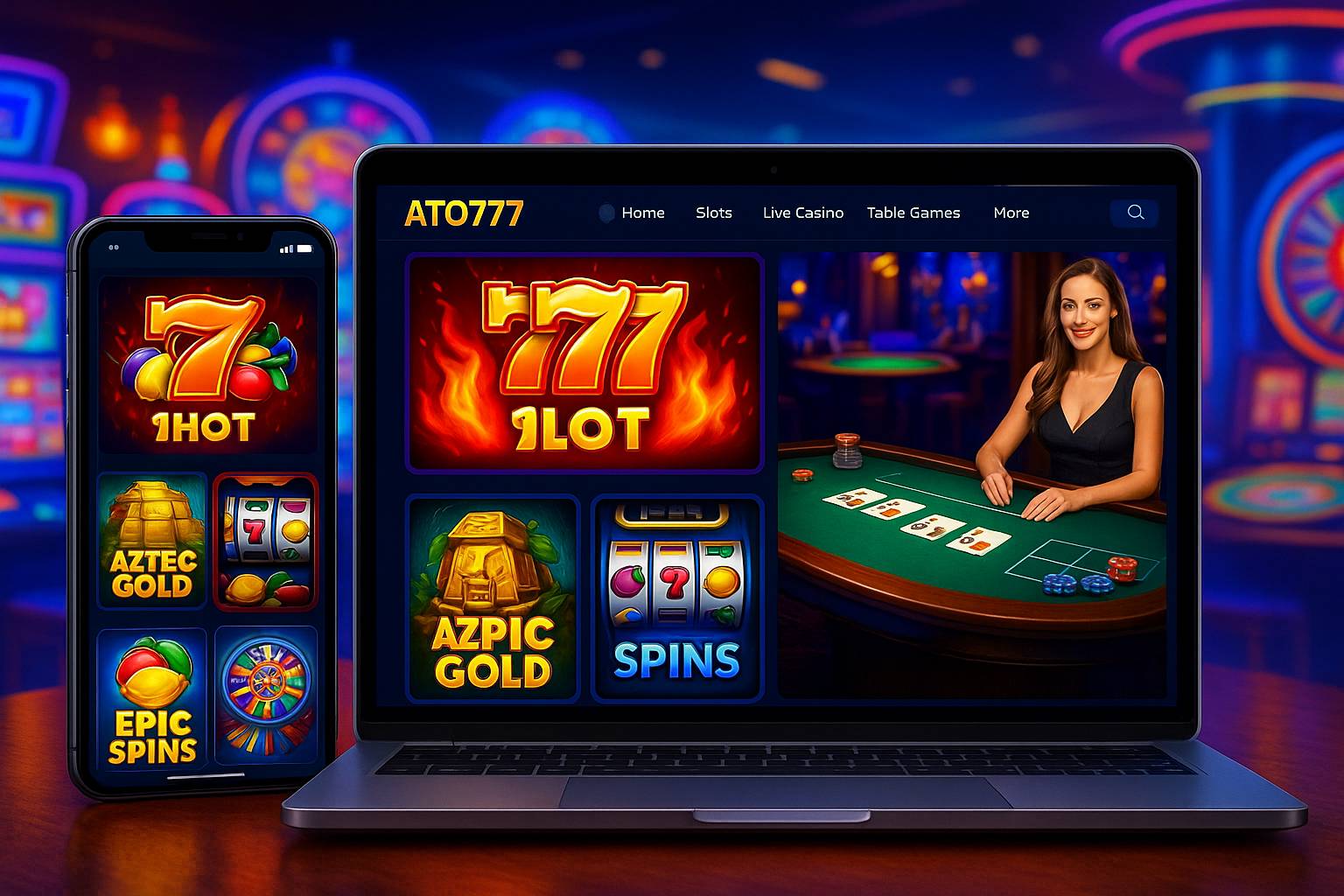 Jogos de cassino online inovadores e emocionantes na ATO777
