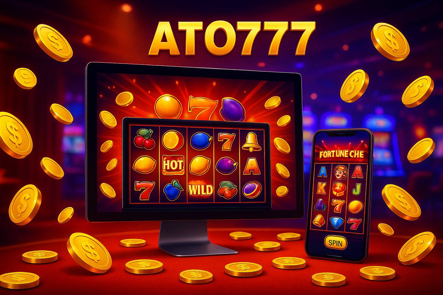 Jogos de Slot no Casino Online ATO777